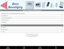 Tablet Screenshot of becu.eu